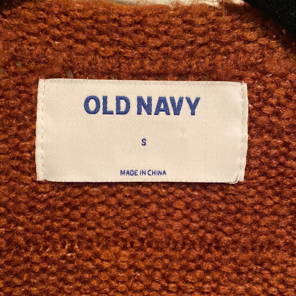Old Navy Rust Cardigan - Picture 2 of 4